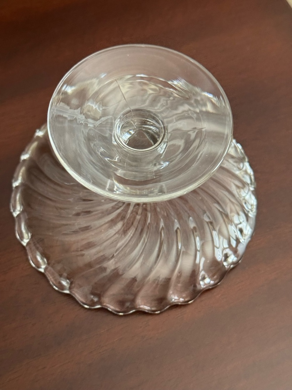 Fostoria COLONY Pattern Footed Dish Stand Elegant Glass - Picture 2 of 2